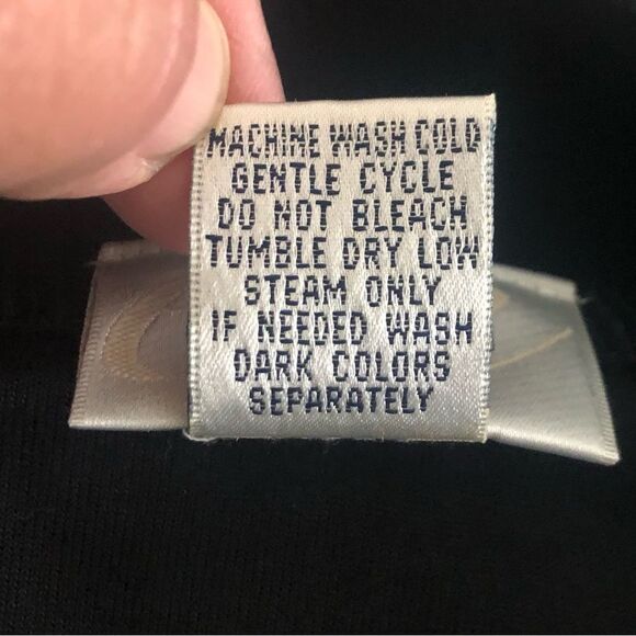 Vtg Y2K Essential Elements Petite Sz P Womens Zip Up Black Jumpsuit Long Sleeve - Picture 5 of 11